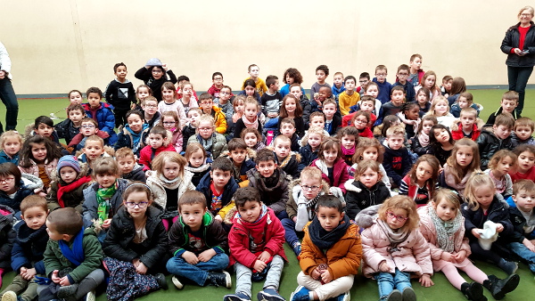 enfants de la maternelle de l'école privée